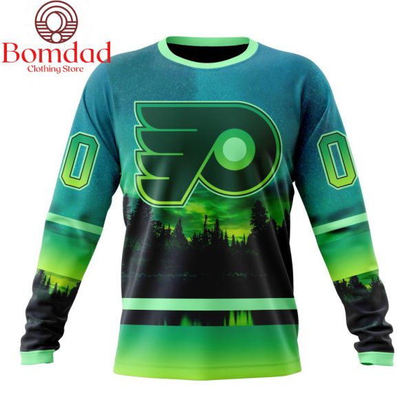 Philadelphia Flyers Aura Northern Lights Hoodie Shirts