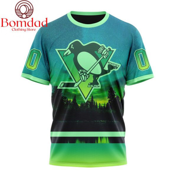 Pittsburgh Penguins Aura Northern Lights Hoodie Shirts