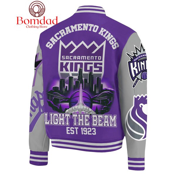 Sacramento Kings Light The Beam Est. 1923 Baseball Jacket