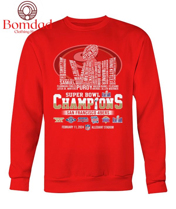 San Francisco 49ers Super Bowl 2024 Champions T Shirt