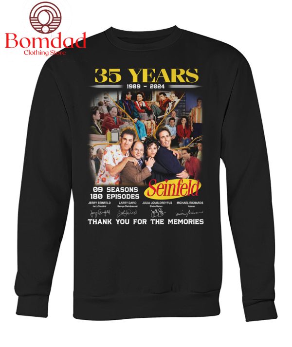 Seinfeld 35 Years 1989 2024 Memories T Shirt
