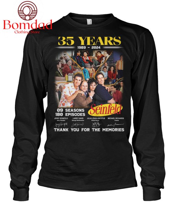 Seinfeld 35 Years 1989 2024 Memories T Shirt