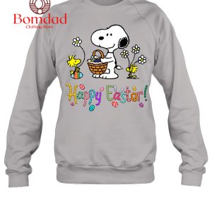 Snoopy Happy Easter Fan T Shirt