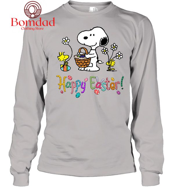 Snoopy Happy Easter Fan T Shirt
