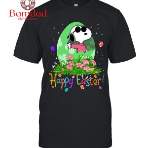 Snoopy Happy Easter Green Egg Fan T Shirt