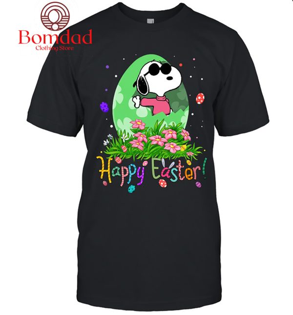 Snoopy Happy Easter Green Egg Fan T Shirt