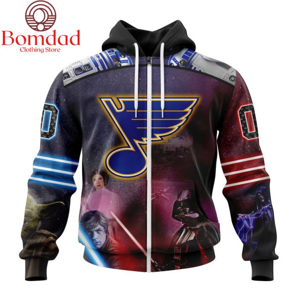 St. Louis Blues Star Wars Collaboration Personalized Hoodie Shirts