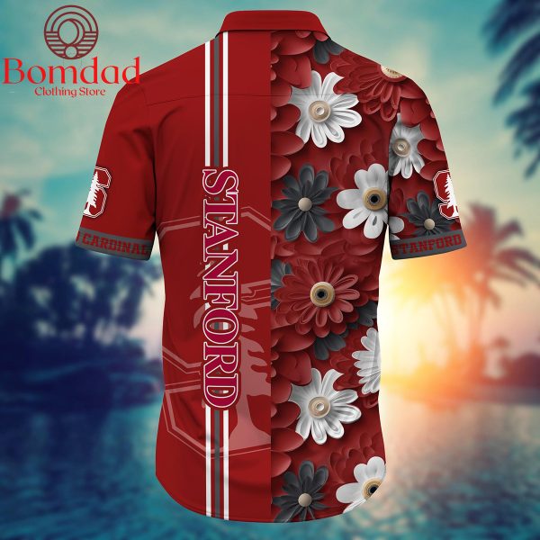 Stanford Cardinal Fan Flower Hawaii Shirts