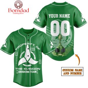 Star Trek The Drinking Team St. Patrick’s Day Personalized Baseball Jersey