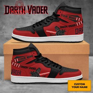 Star Wars Darth Vader Personalized  Black Air Jordan 1 Shoes
