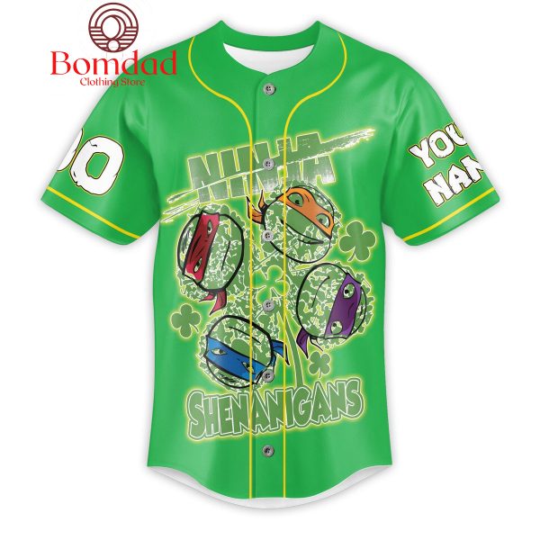 Teenage Mutant Ninja Turtles St. Patrick’s Day Personalized Baseball Jersey