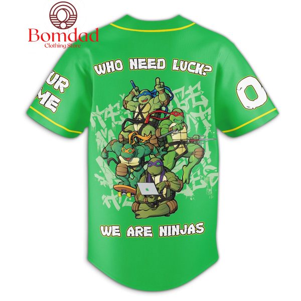 Teenage Mutant Ninja Turtles St. Patrick’s Day Personalized Baseball Jersey