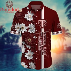 Texas A&M Aggies Fan Flower Hawaii Shirts
