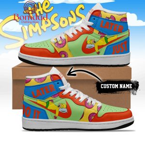 The Simpsons Just Do It Later Personalized Air Jordan 1 Shoes
