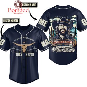 Toby Keith Beer For My Horses Personalized Baseball Jersey