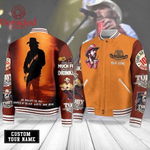 Toby Keith Brought To You Courtesy Of The Red White And Blue Personalized Baseball Jacket