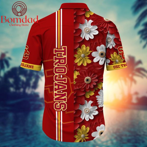 USC Trojans Fan Flower Hawaii Shirts