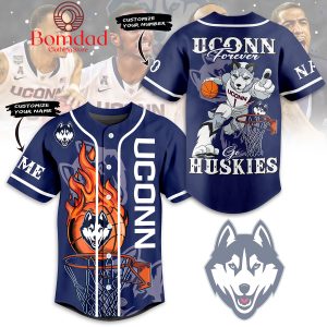Uconn Huskies Forever Personalized Baseball Jersey
