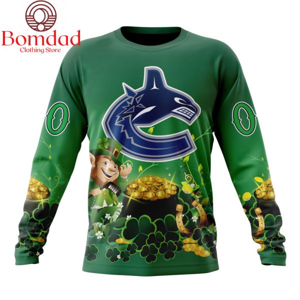 Vancouver Canucks St. Patrick’s Day Personalized Hoodie Shirts