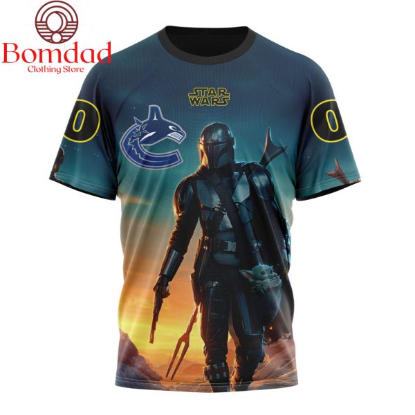 Vancouver Canucks Star Wars The Mandalorian Personalized Hoodie Shirts