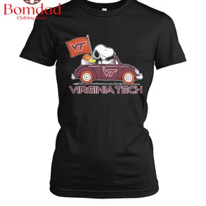 Virginia Tech Hokies Snoopy Proud Fan T Shirt