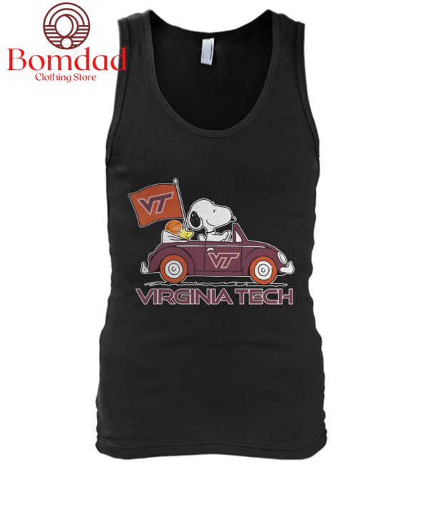 Virginia Tech Hokies Snoopy Proud Fan T Shirt