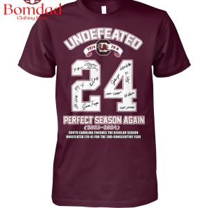2024 Perfect Season South Carolina Gamecocks  T-Shirt