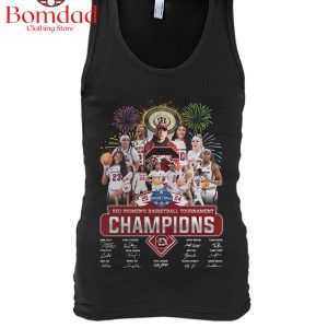 2024 South Carolina Gamecocks SEC Women’s Basketball Tournament Champions T-Shirt