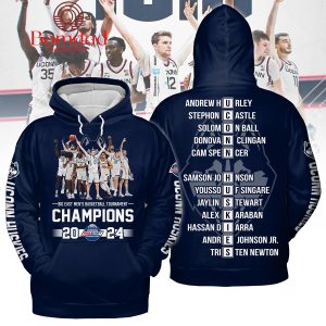 2024 Uconn Huskies Champions Big East Navy Team Design Hoodie Shirts