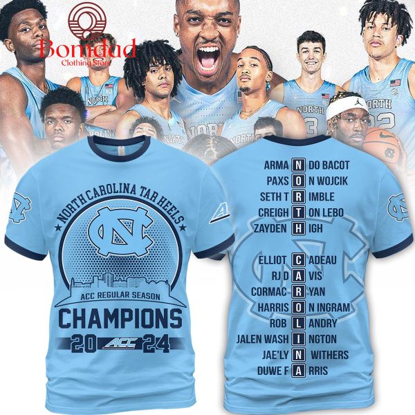ACC Regular Season Champions 2024 North Carolina Tar Heels Hoodie T Shirt
