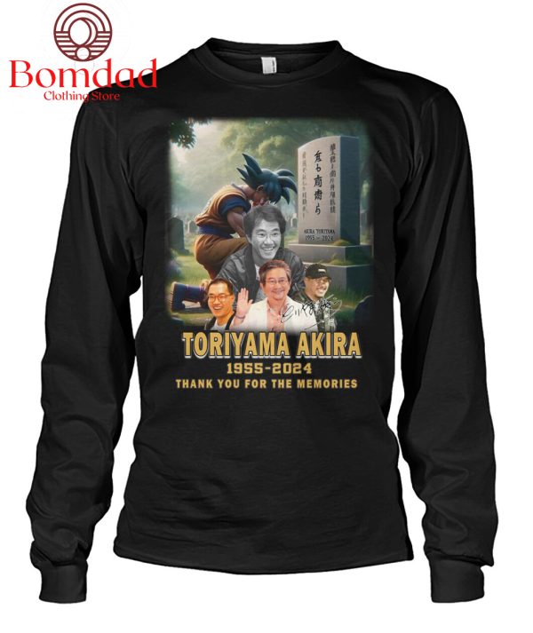 Akira Toriyama 1955 2024 Dragon Ball Thank You Forever T-Shirt