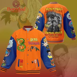 Akira Toriyama Dragon Ball Death Is Simply Another Stage Of Our Life Baseball Jacket