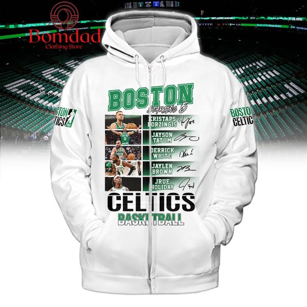 All Stars Boston Celtics Starting 6 Basketball White Design Hoodie Shirts