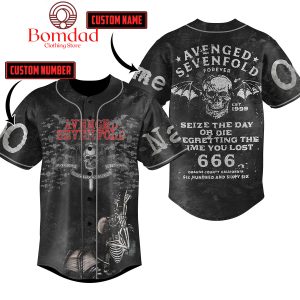 Avenged Sevenfold Seize The Day Or Die 666 Personalized Baseball Jersey