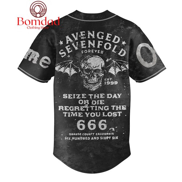 Avenged Sevenfold Seize The Day Or Die 666 Personalized Baseball Jersey