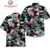 Blink 182 Hibiscus Hawaiian Shirts Black Design