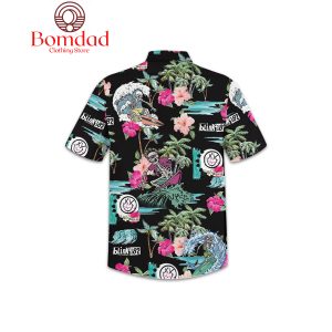 Blink 182 Hibiscus Coconut Hawaiian Shirts Black Design