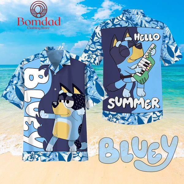 Bluey Hello Summer Hawaiian Shirts