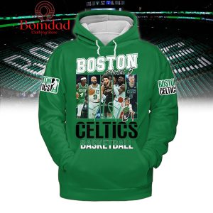 Boston Celtics Starting 6 Basketball Hoodie Shirts Green Version