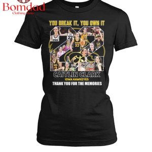 Caitlin Clark Thank You For The Memories Iowa Hawkeyes  T-Shirt