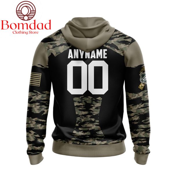 Chicago Blackhawks Honors Veterans And Military Personalized Hoodie Shirts