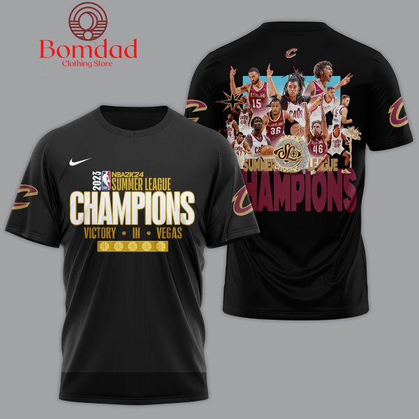 Cleveland Cavaliers 2024 Summer League Champions Hoodie Shirts Black Version