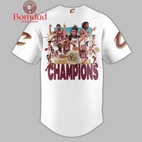 Cleveland Cavaliers 2024 Summer League Champions White Version Baseball Jersey