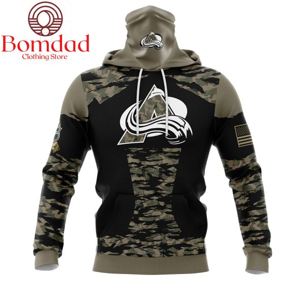 Colorado Avalanche Honors Veterans And Military Personalized Hoodie Shirts