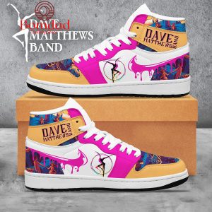 Dave Matthews Band Multi Art White Sole Air Jordan 1 Shoes