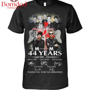 Depeche Mode Mementino 44 Years 1980 2024 Memories T Shirt
