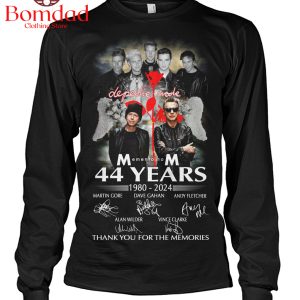 Depeche Mode Mementino 44 Years 1980 2024 Memories T Shirt