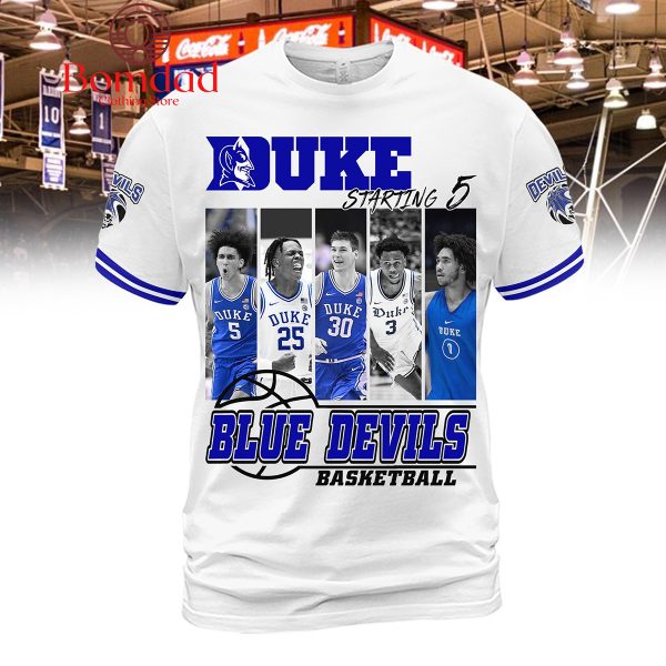 Duke Blue Devils Basketball Starting 5 Hoodie T Shirt