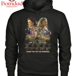 Dune Thank You For The Memories Movies From 2021 To 2024 T Shirt