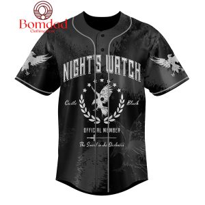 Game Of Thrones Nights Watch The Sword In The Darkness Personalized Baseball Jersey
